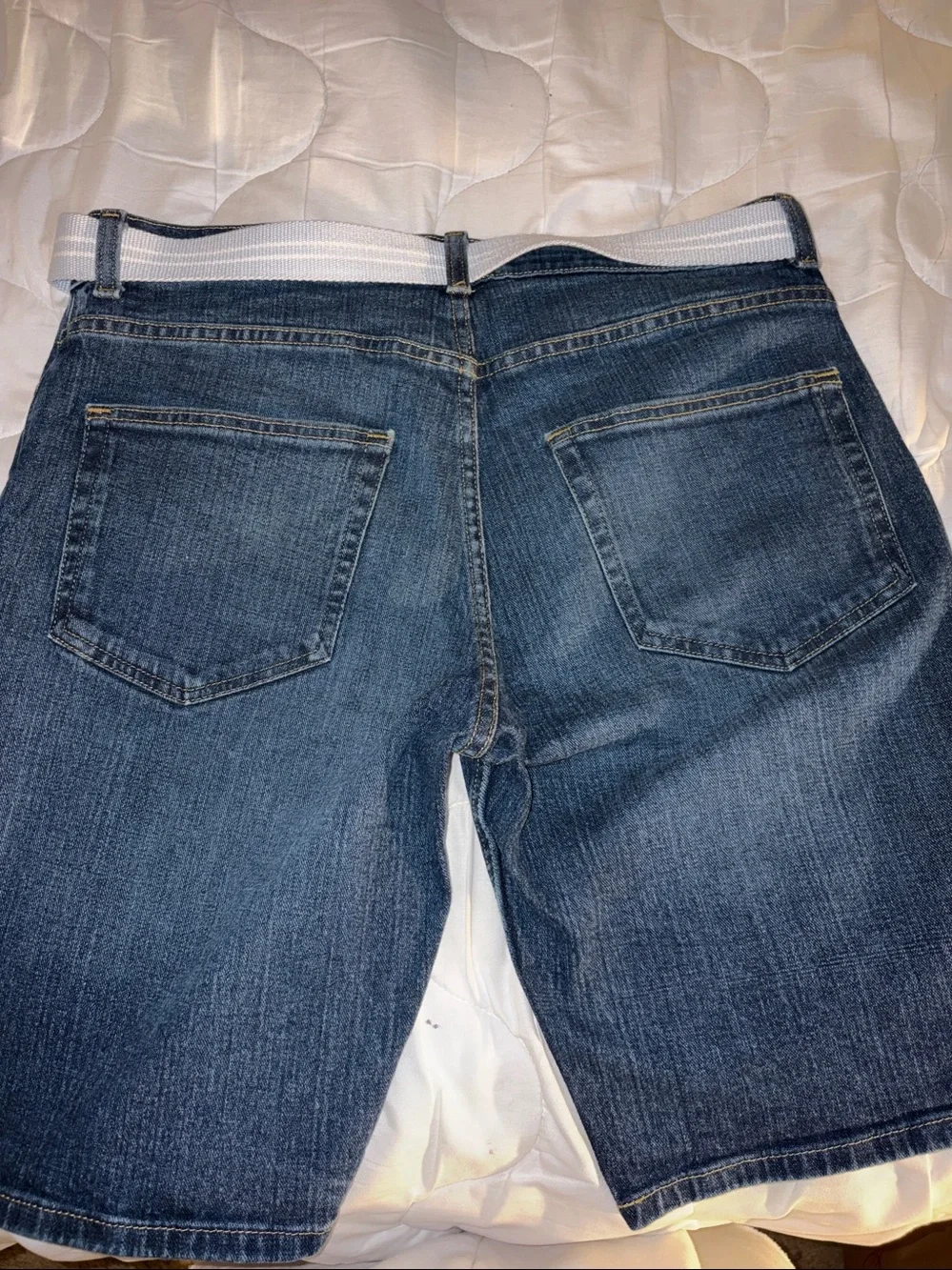 Buffalo David Bitton Distressed Light and Dark Blue Men's Jeans